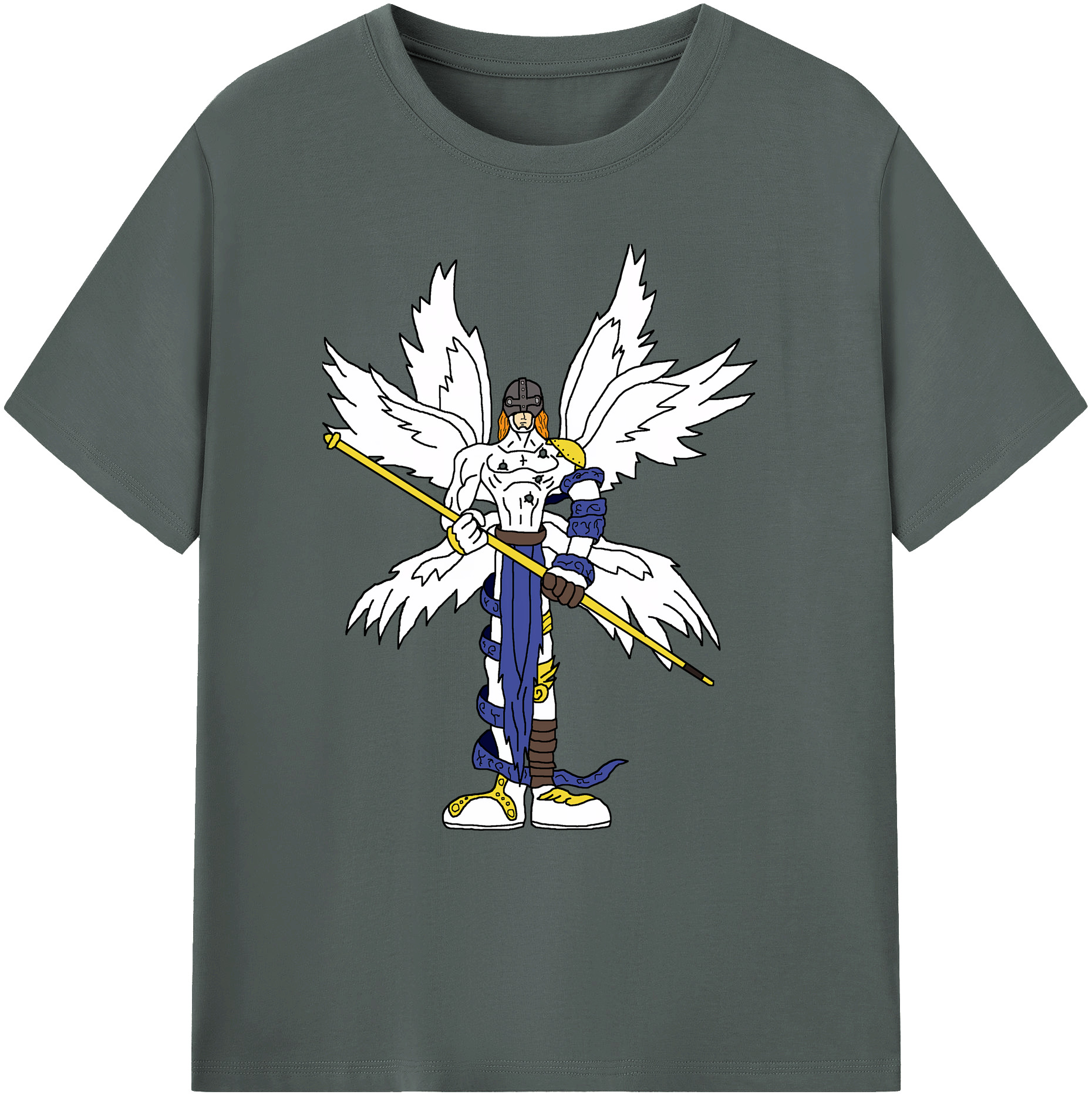 （画像用） Digimon デジタルモンスター/デジモン 綿100％ メンズ半袖Tシャツ｜肌触りやわらか＆通気性